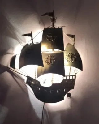 Lámpara Barco Decoración Pared