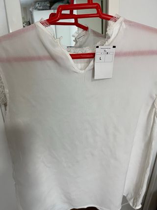 Blusa blanca elegante Promod Talla L