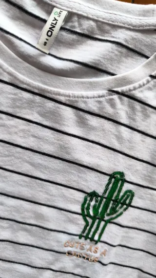 Camiseta Rayas Verdes Cactus