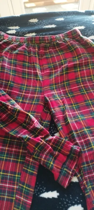 Pigiama bambino scozzese rosso