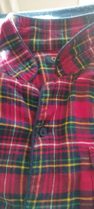 Pigiama bambino scozzese rosso