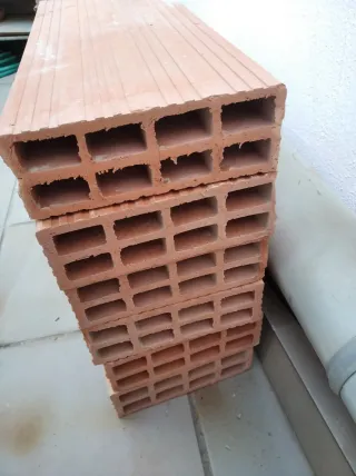 Se regalan 26 Ladrillos / tochos huecos 49x19.5x6.