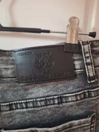 Pantalones cortos vaqueros hombre grises