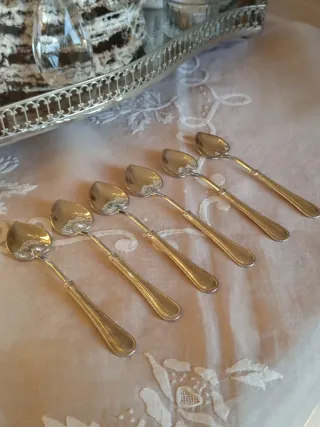 Set 6 Cucchiaini Caffè Silver Plated