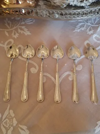 Set 6 Cucchiaini Caffè Silver Plated