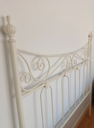 Perchero de forja blanco