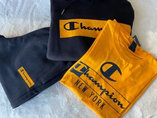 Conjunto Champion Negro y Amarillo