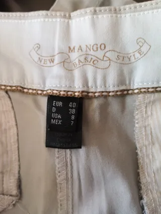 Pantalones mujer Mango Talla.40