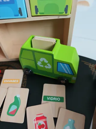 Estación de Reciclaje Juego Infantil Madera