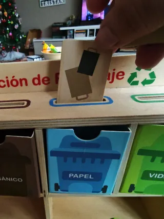 Estación de Reciclaje Juego Infantil Madera