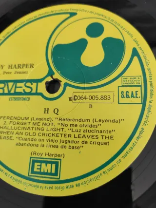 Vinilo LP Roy Harper - HQ