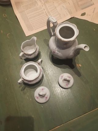 set teiera latte e zucchero