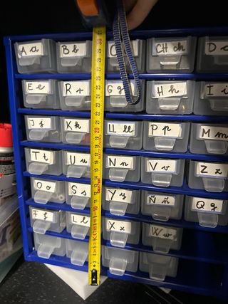 Organizador Metálico Azul 34 Compartimentos