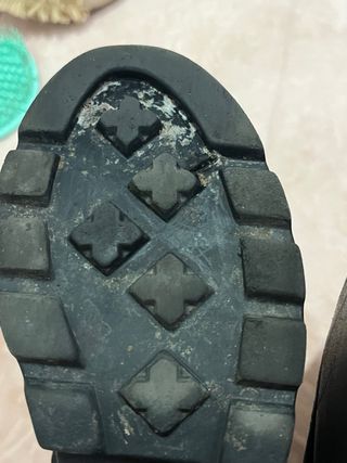 Botas Botines Plataforma Aterciopeladas Negras 38