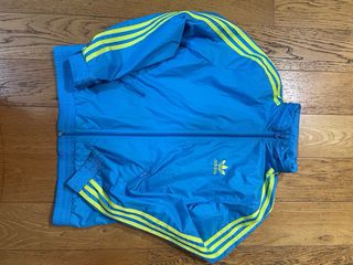 Giacca a vento Adidas blu taglia 42