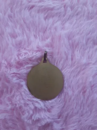 Colgante Virgen María Bañado en Oro