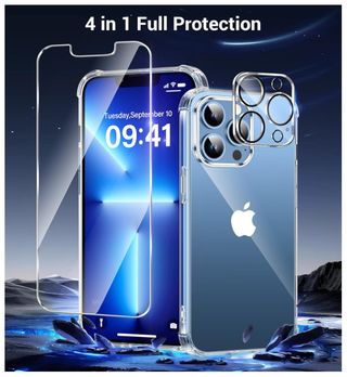 Custodia iPhone 13 Pro + 2 Proteggi Schermo