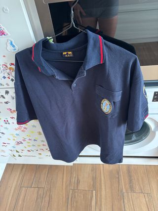 Polo Bomberos Sevilla m.ll. azul