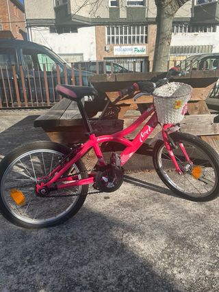 Bici niña con cesta infantil