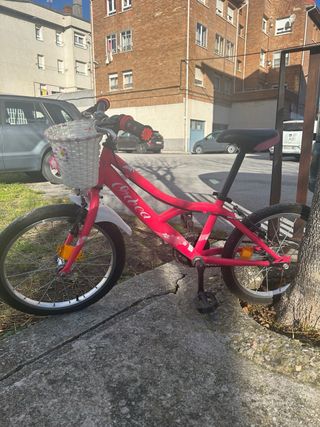 Bici niña con cesta infantil