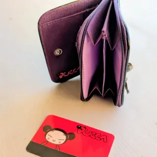 Portafoglio Pucca Tartan Viola Y2K