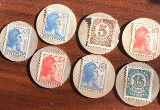 Lote 10 Monedas Carton Segunda República Fantasia