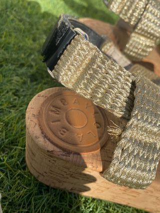 Sandalias Bimba y Lola Talla 38 Doradas