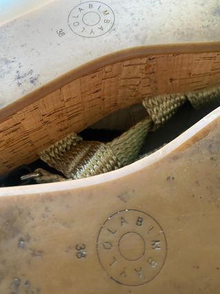 Sandalias Bimba y Lola Talla 38 Doradas