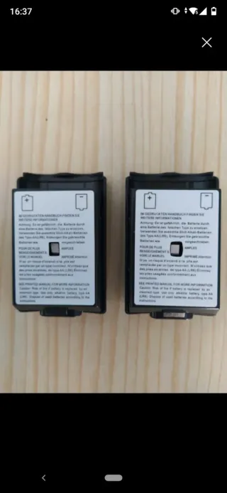 2 Tapas para poner Pilas en Mandos XBOX 360