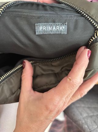 Mochila verde acolchada