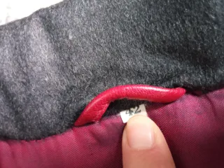 Giacca trench in vera pelle vintage bordeaux