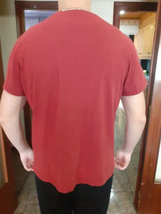 Camiseta Roja Estampado Dragón