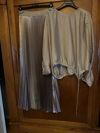 Conjunto Fiesta Purificacion Garcia Beige