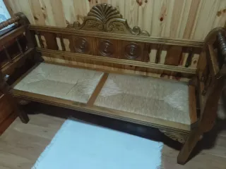 Banco sillón madera auténtica