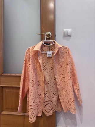 Camisa calada manga larga