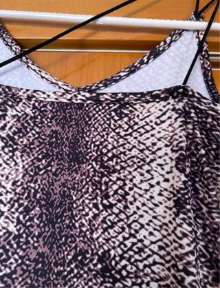 Vestido largo estampado