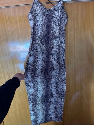 Vestido largo estampado