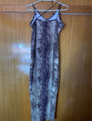 Vestido largo estampado