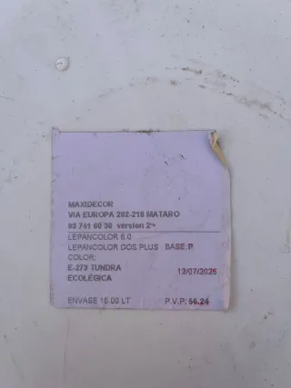 Bote Pintura Lepanto 15L Tundra