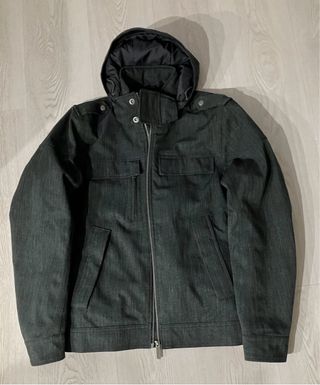 Chaqueta con capucha azul marino Talla M