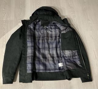 Chaqueta con capucha azul marino Talla M