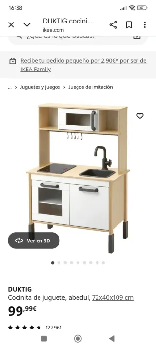 Cocinita de madera IKEA