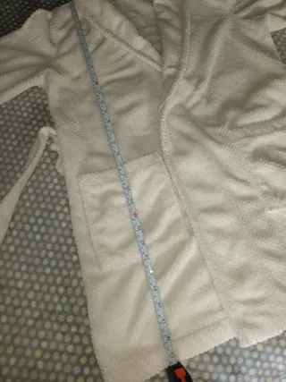 Albornoz blanco suave