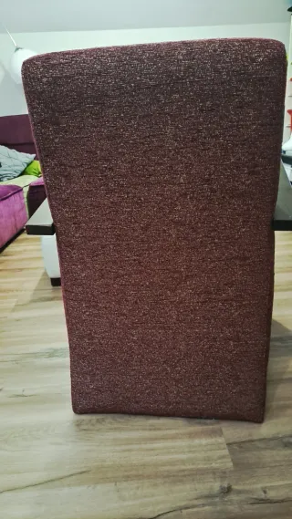 Sillón moderno tela y madera