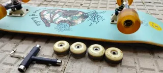 Skate Globe 8'25 + Ruedas Longboard + Herramienta