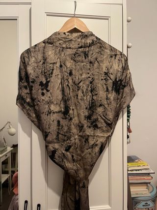 Blusa Zara cruzada efecto tie-dye M