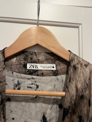 Blusa Zara cruzada efecto tie-dye M