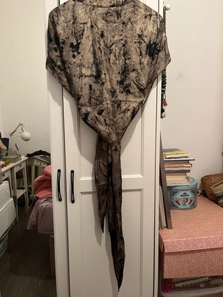 Blusa Zara cruzada efecto tie-dye M