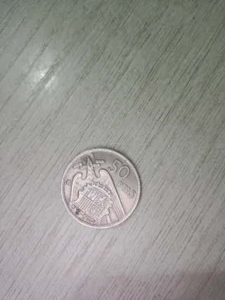 Moneda 50 Pesetas 1957 Escudo España
