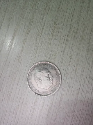 Moneda 50 Pesetas 1957 Escudo España